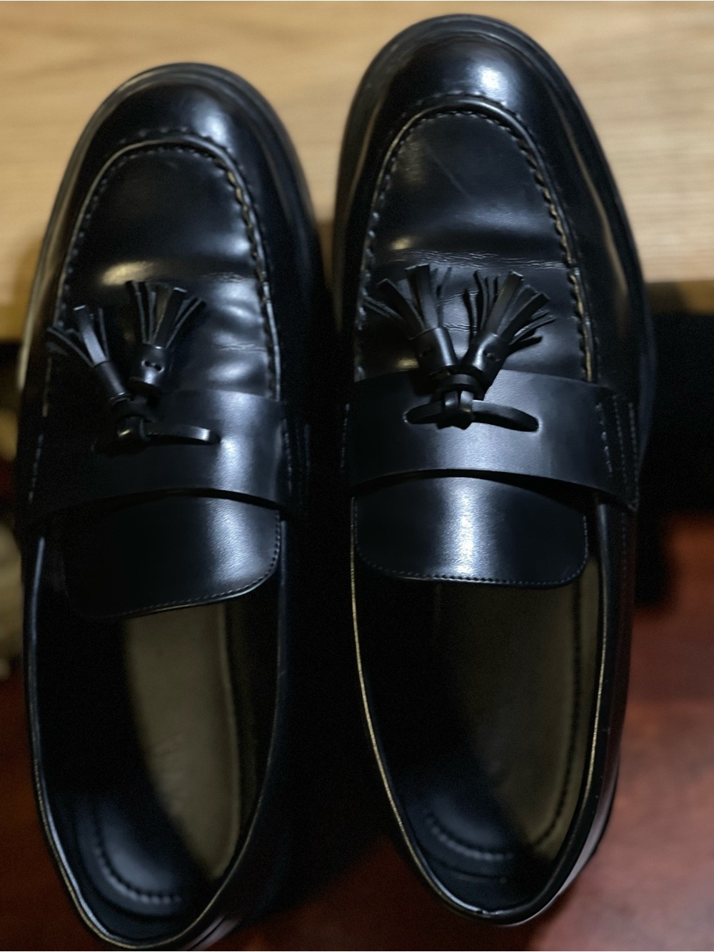 Zara Genuine Leather Loafers/ Men's US Sz 11 Dress Shoe - Picture 14 of 15